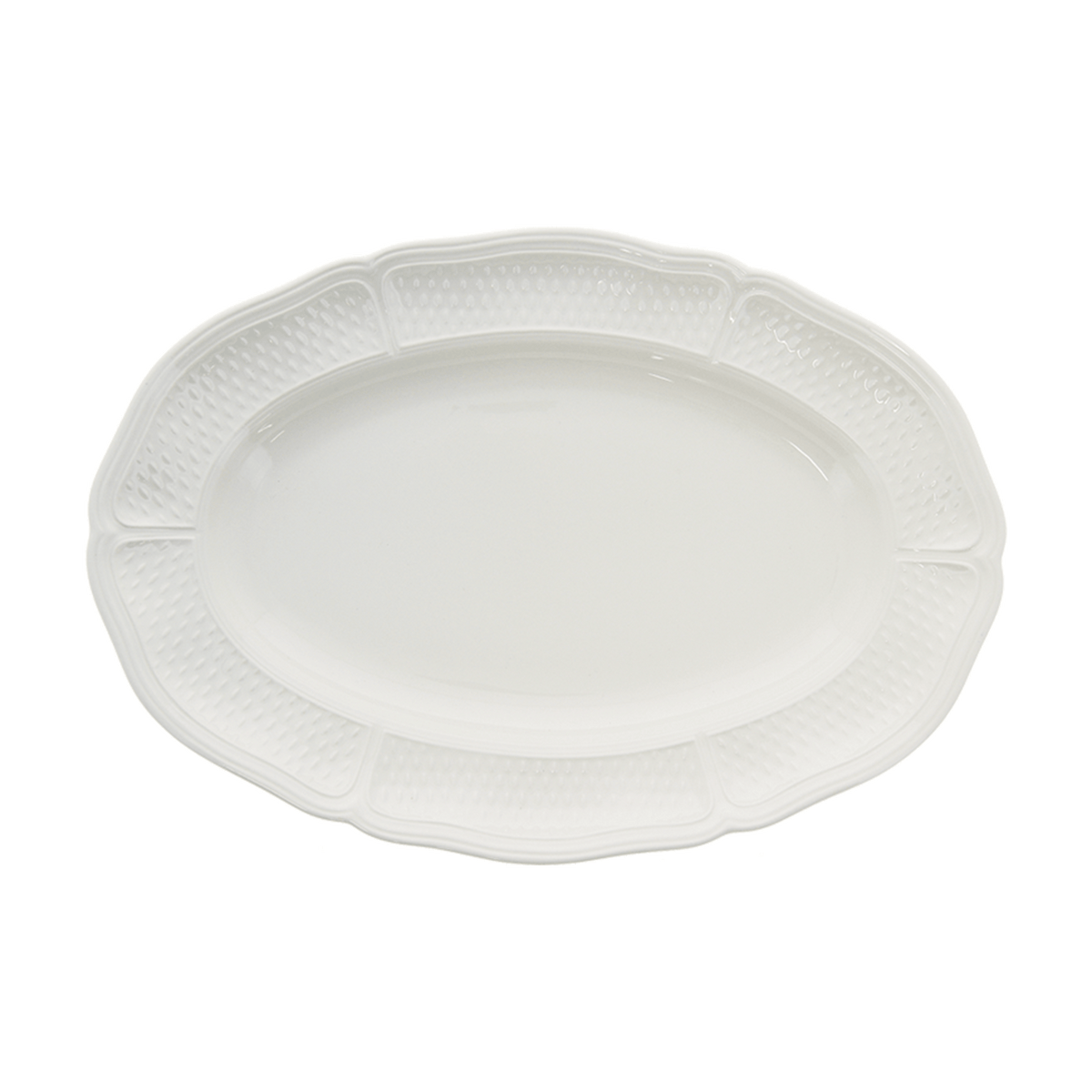 Plat ovale N°4 - Pont aux choux Blanc