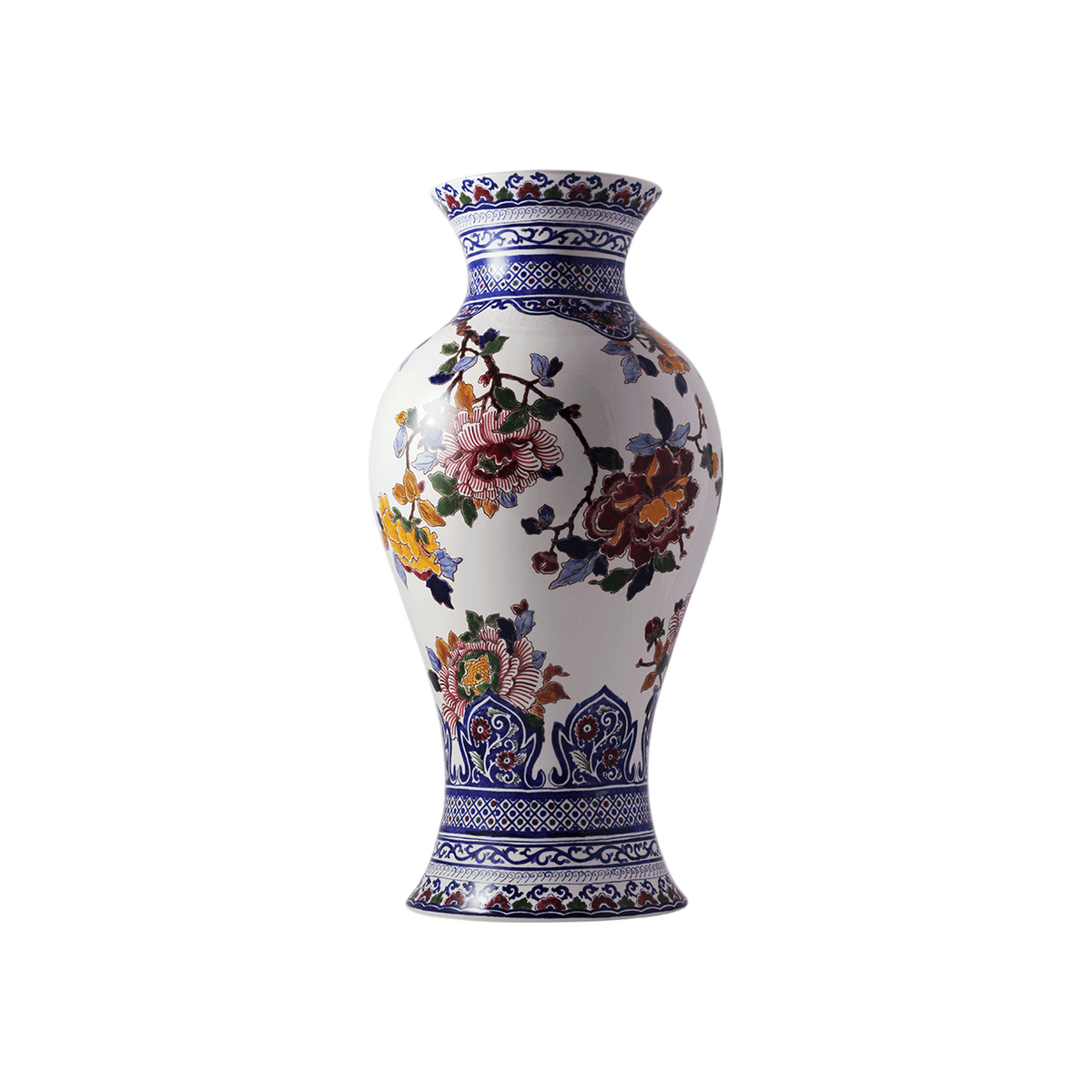 Japanese potiche- Pivoines – FAÏENCERIE DE GIEN