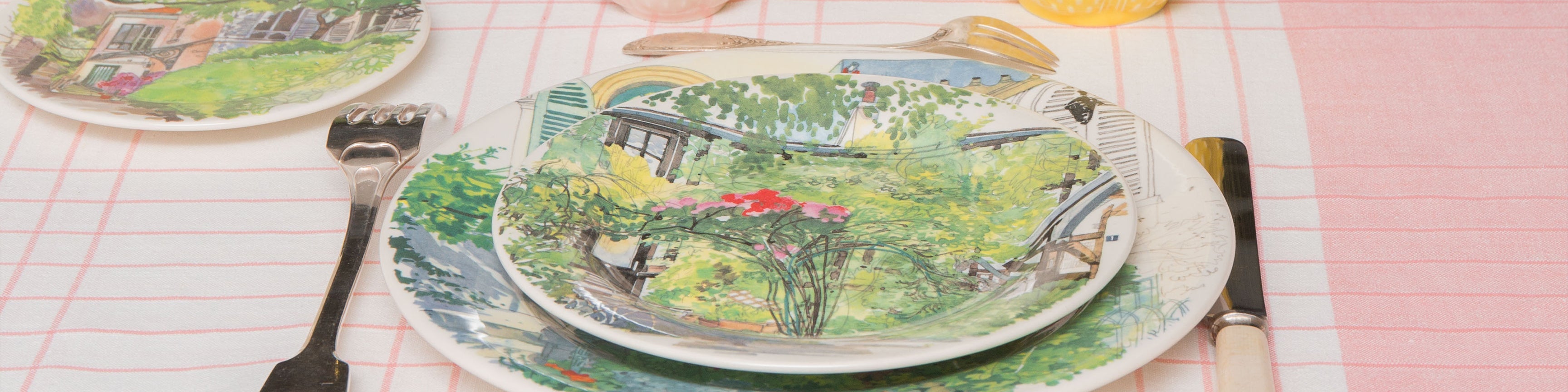 Gien ジアン パリ ジベルニー オブロング　長皿　サンドイッチ皿　フランス製 Gien ジアン パリ ジベルニー オブロング 長皿 サンドイッチ皿