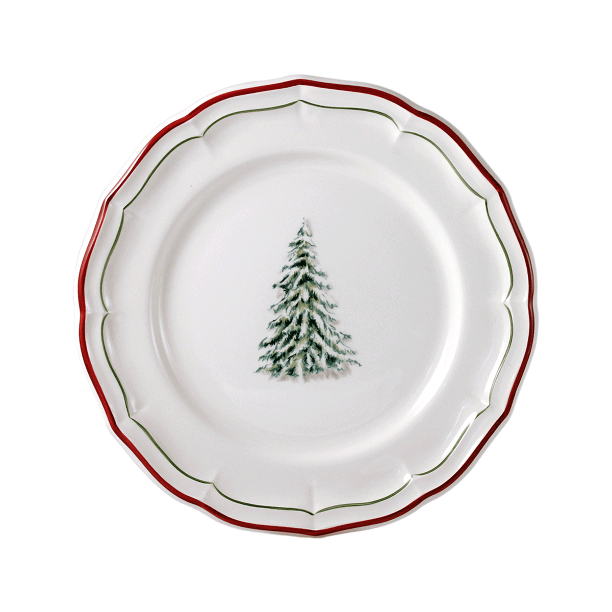 Assiette-plate-filet-de-noel. Assiette-plate-filet-de-noel.