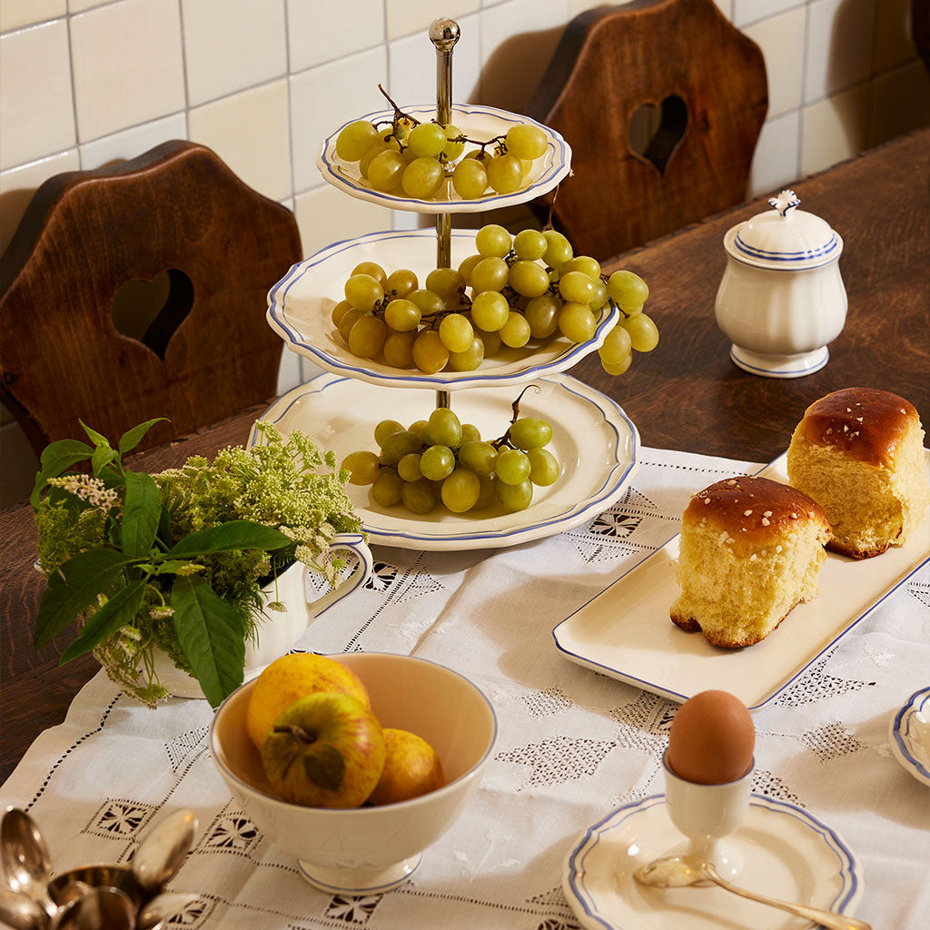 Set of 4 dessert plates - Oiseaux de Paradis – FAÏENCERIE DE GIEN