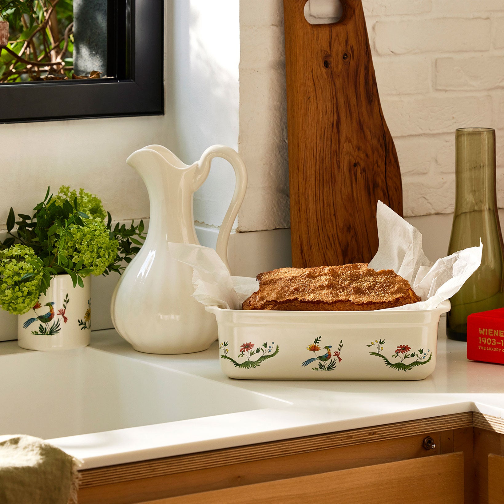gien bakingdishプラッターシャンテールパターン Bakewares – FAÏENCERIE DE GIEN