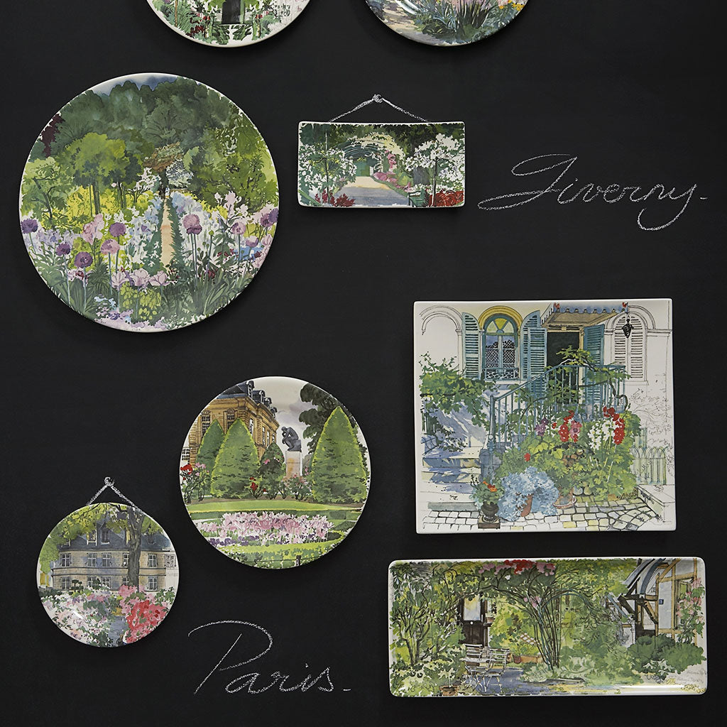 Gien ヴィラメディチ　スクエアプレート Square plates & letter trays – FAÏENCERIE DE GIEN