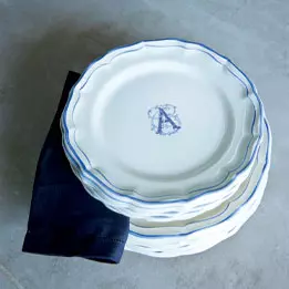 Filet Bleu Monogrammé