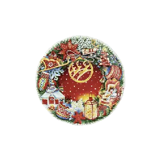 Assiette dessert Noël Féérie 2025