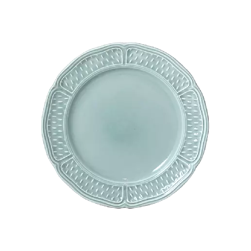 4 assiettes canapés Pont aux Choux Céladon - Faïence haut de gamme fabriquée en France