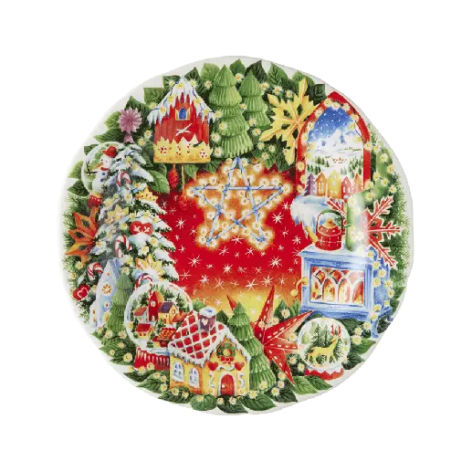 Assiette dessert Noël Féérie - Assiettes de Noël - Ø 22,4 cm