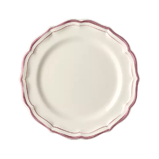 Coffret de 4 assiettes dessert - Filet Pivoine