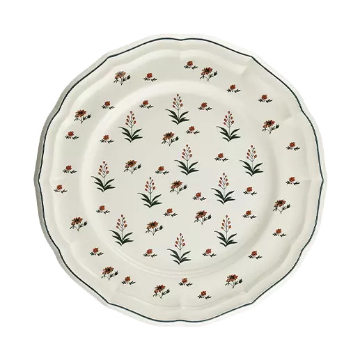 Box of 4 dinner plates - Herbier du Paradis