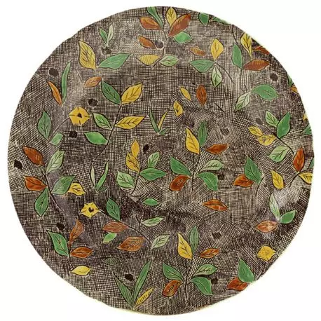 Coffret de 4 assiettes dessert  assorties - Feuillage - Ø 23,2 cm