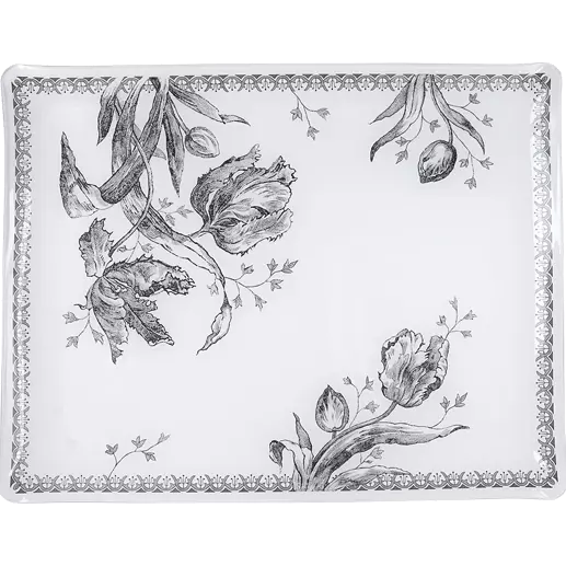 Plateau acrylique grand modèle - Tulipes