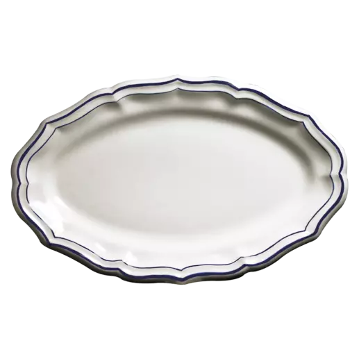 plat ovale Filet Indigo
