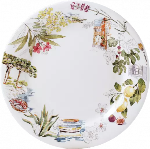 Box of 4 dinner plates - Provence