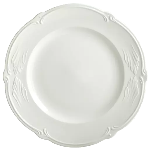 Assiette de présentation - Rocaille blanc 