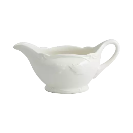 Saucière - Rocaille blanc 