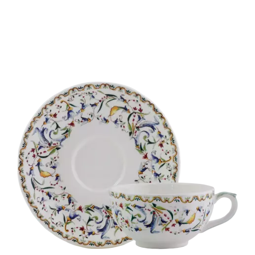 Box of 2 tea cups & saucers - Toscana