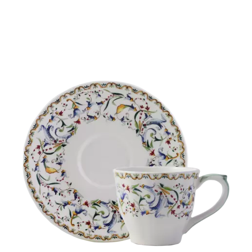 Box of 2 Us tea cups & saucers - Toscana