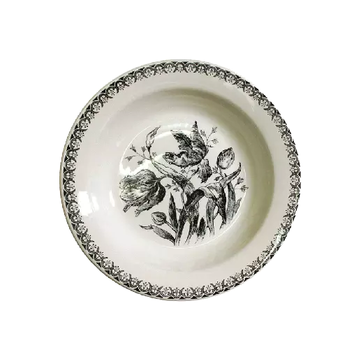 Coffret de 4 Assiettes creuses - Tulipes