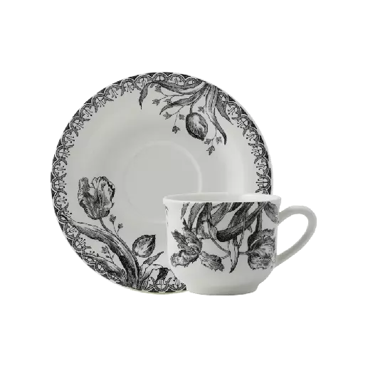 Coffret 2 tasses et soucoupes thé - Tulipes