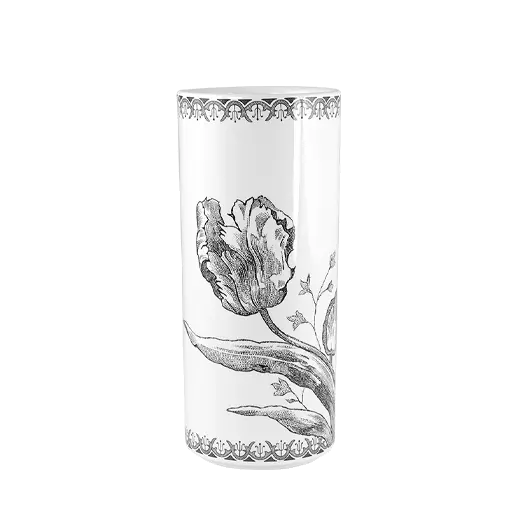 Vase droit moyen modèle - Tulipes