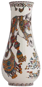 Petit vase musée - Chevaux du Vent - H 61 cm