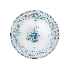 Coffret de 4 assiettes dessert oiseau - Les dépareillées bleu