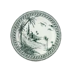 Coffret de 4 assiettes dessert vues d'Orient - Les dépareillées vert