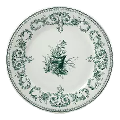 Coffret de 4 assiettes plates oiseau - Les dépareillées vert 
