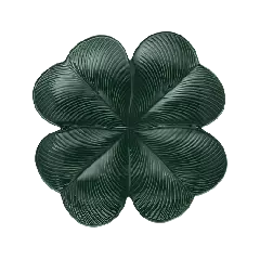 Centre de table Trèfle Émeraude - Jour de Chance