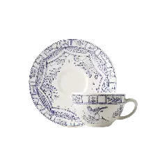 Coffret de 2 tasses & soucoupes à thé - Oiseau bleu