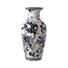 Fluted vase small
