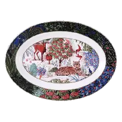 Plat ovale n°6 - Le jardin du palais