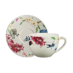 Jumbo cup & saucer - Route des Indes 