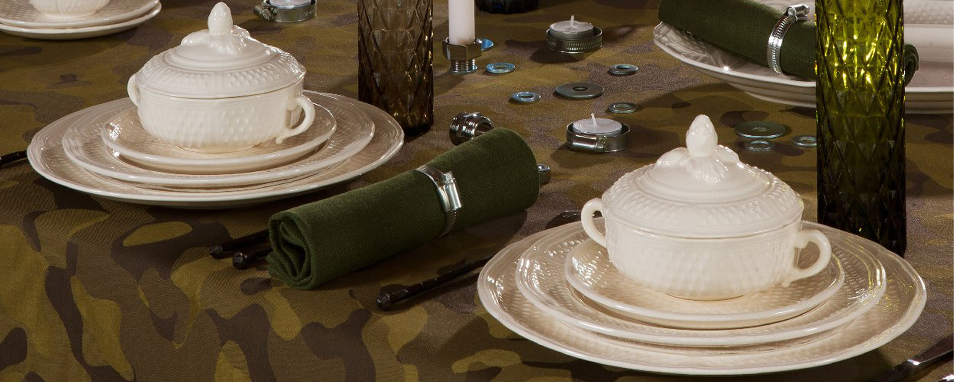 Faïencerie de Gien - Pont aux Choux-French Earthenware Dinnerware