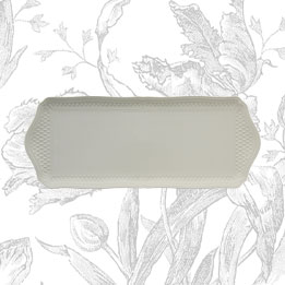Oblong serving tray