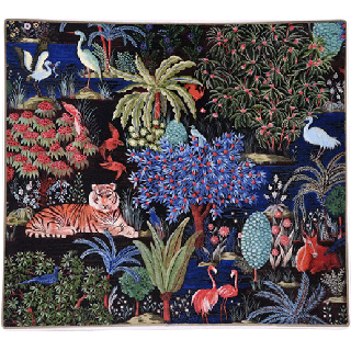 Grande coupe carrée - Jardin du Palais - 29,5 x 26,5 cm