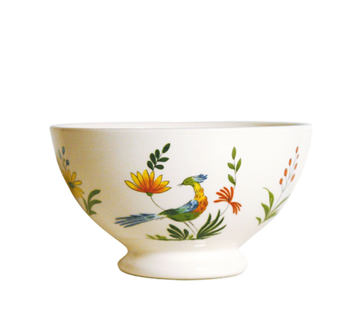 GIEN Keramik Oiscaux de Paradis Kuchenteller Brotteller Pottery France 1.7