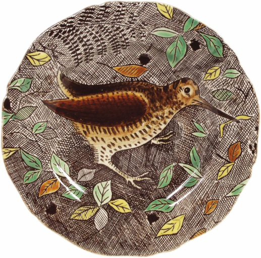 Assiette lunch : Bécasse sur pattes - Ø 16,3 cm