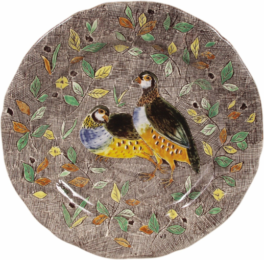 Assiette plate Perdrix - Rambouillet - Ø 26,3 cm