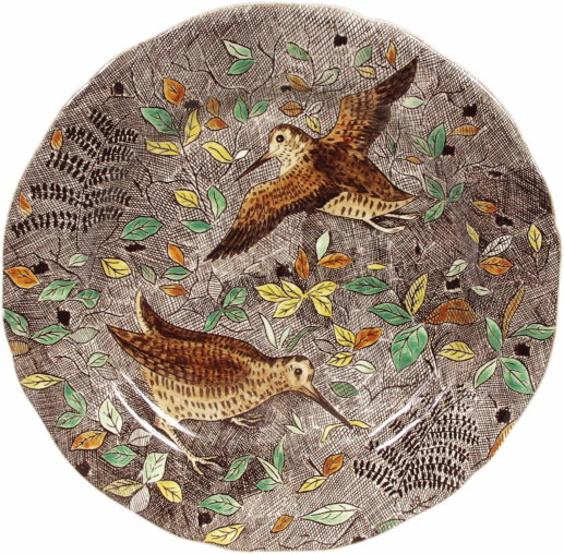 Assiette plate Bécasse - Rambouillet - Ø 26,3 cm