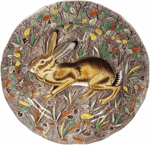 Assiette plate Lièvre - Rambouillet - Ø 26,3 cm