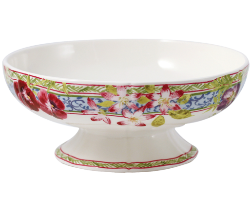 Footed fruit bowl - Millefleurs