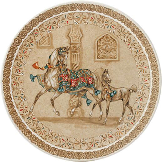 Cake platter - Chevaux du vent