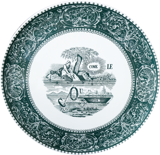 1 grand plat Rébus - Les Dépareillées