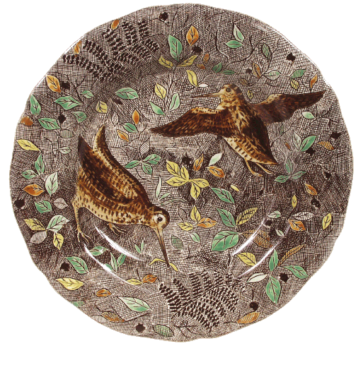 Assiette creuse Bécasse - Rambouillet - Ø 26,3 cm