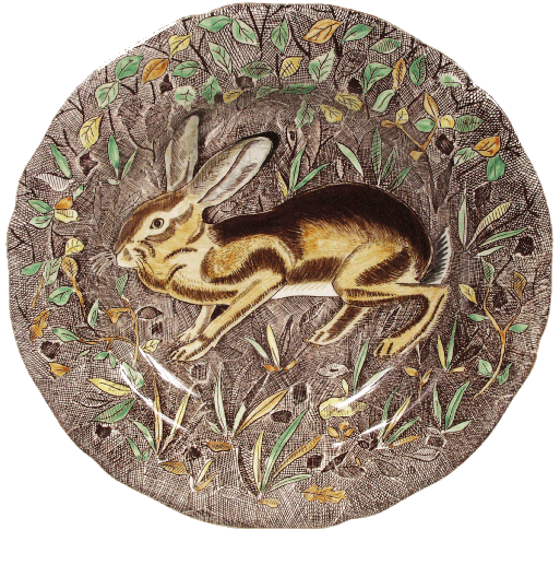 Assiette creuse Lièvre - Rambouillet - Ø 26,3 cm