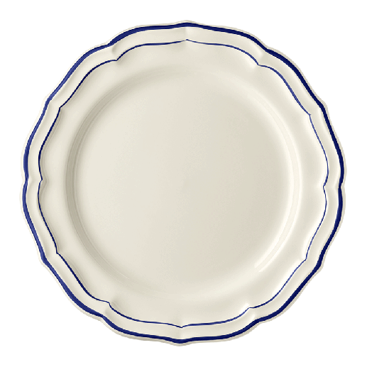 Box of 4 dinner plates - Filet Cobalt