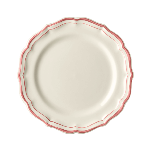 Box of 4 dessert plates - Filet Coral