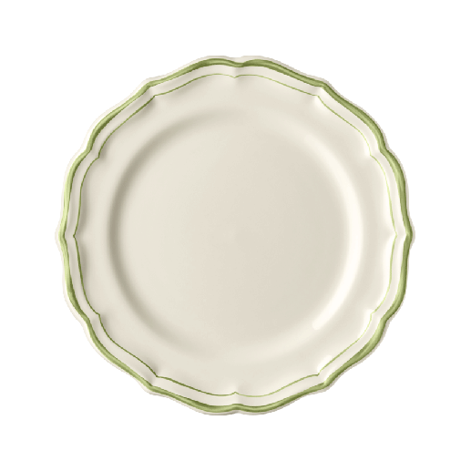 Box of 4 dessert plates - Filet Green
