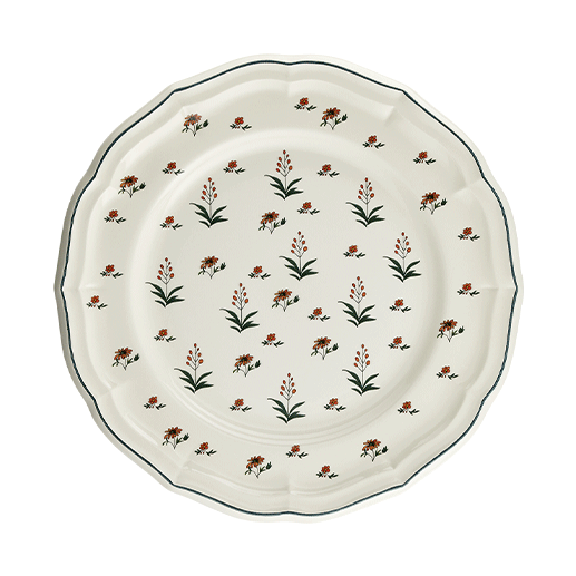 Box of 4 dinner plates - Herbier du Paradis